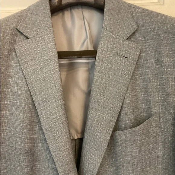 Ermenegildo Zegna Blazer, Gray, Classic Luxury for Men, Timeless, 44” Chest